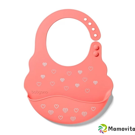 Babyono silicone bib Hearts 6m+ Reg Misc buy online