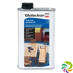 Glutoclean Teak und Hartholz Öl Flasche 1L