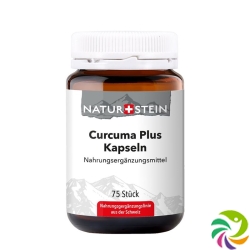 Naturstein Curcuma Plus Kapseln Glasflasche 75 Stück