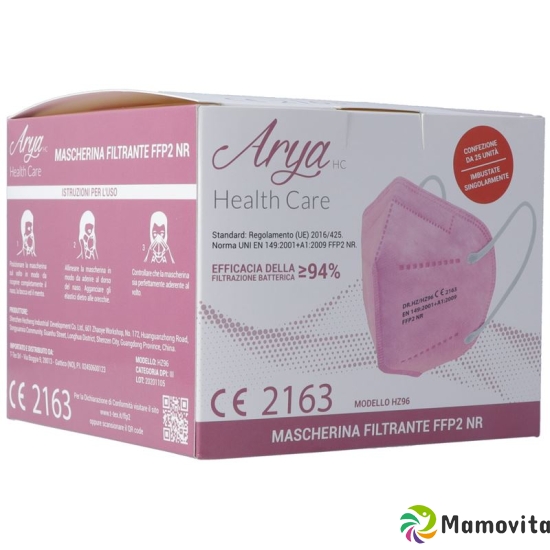 Arya Respirator FFP2 Pink Box 25 pieces buy online