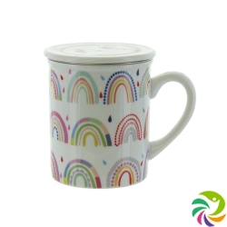 Herboristeria Tea cup Rainbow with strainer