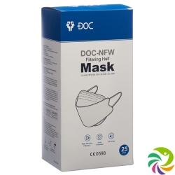 Doc-NFW Mask FFP2 fish shape without valve 25 pieces