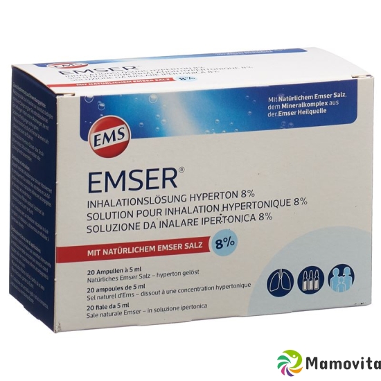 Emser Inhalationslösung 8% Hyperton 20 Stück buy online