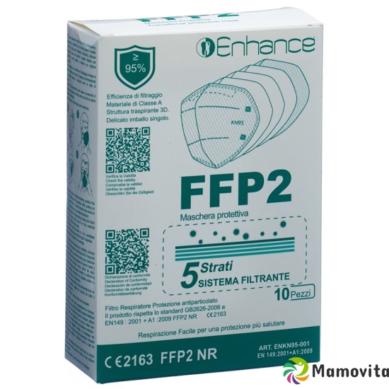 Enhance Respirator FFP2 without valve 10 pieces buy online