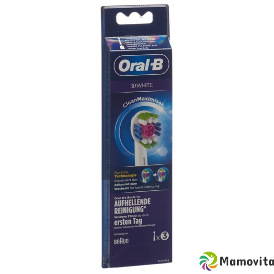 Oral-b Aufsteckbürsten 3D White Cleanmax 3 Stück buy online