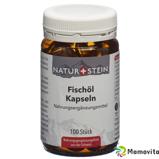 Naturstein Fischoel Kapseln Glasflasche 100 Stück buy online