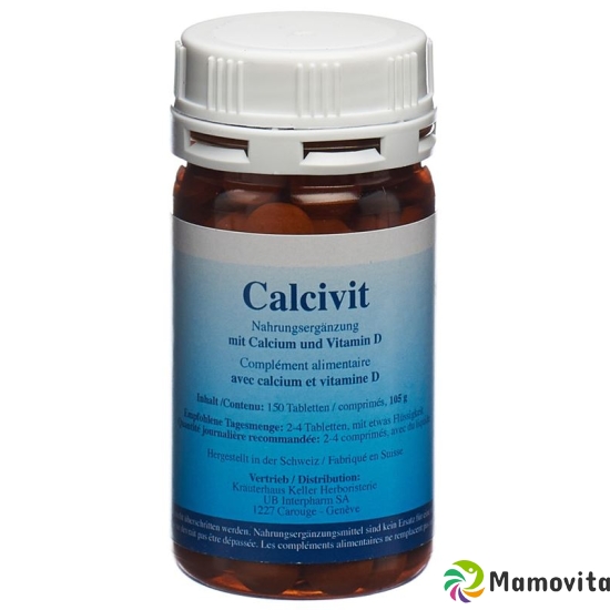 Calcivit Calcium und Vitamin D Tabletten Dose 150 Stück buy online