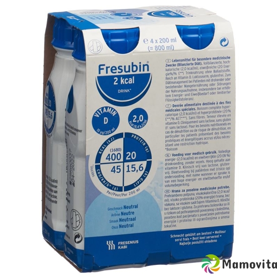 Fresubin Pi-Aps 2 Kcal Drink Neutral 4x 200ml buy online