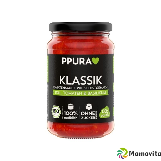 Ppura Sugo Klassik Tomanten & Basilikum Bio 340g buy online