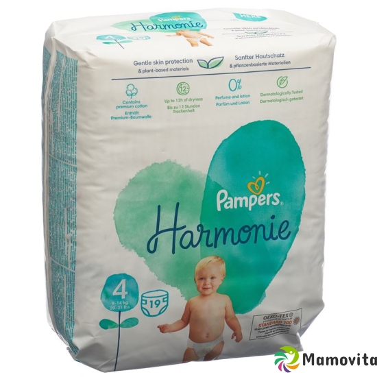 Pampers Harmonie Grösse 4 9-14kg Maxi Tragep 19 Stück buy online