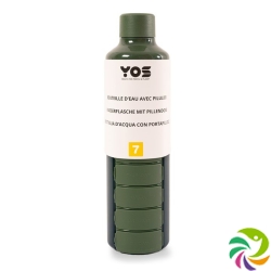 Yos Bottle Wochendispenser 375ml mit 7faechern Gru