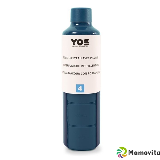 Yos Bottle Tagesdispenser 375ml mit 4faechern Blau buy online