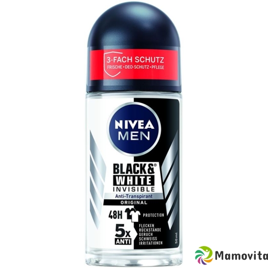 Nivea Male Deo Inv Bla&whi Or (neu) Roll-On 50ml buy online