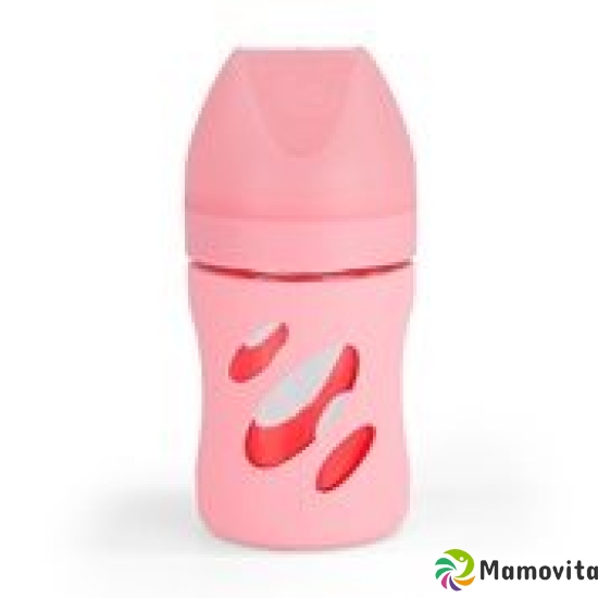 Twistshake Anti Colic Glass Bottle 180ml Past Pink buy online