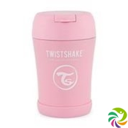 Twistshake Stainless Steel Food 350ml Pastel Pink