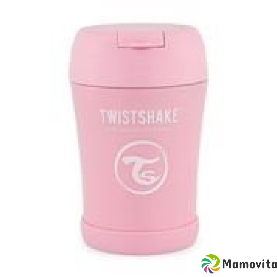 Twistshake Stainless Steel Food 350ml Pastel Pink buy online