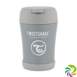 Twistshake Stainless Steel Food 350ml Pastel Grey