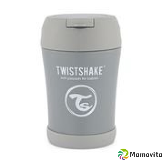 Twistshake Stainless Steel Food 350ml Pastel Grey buy online