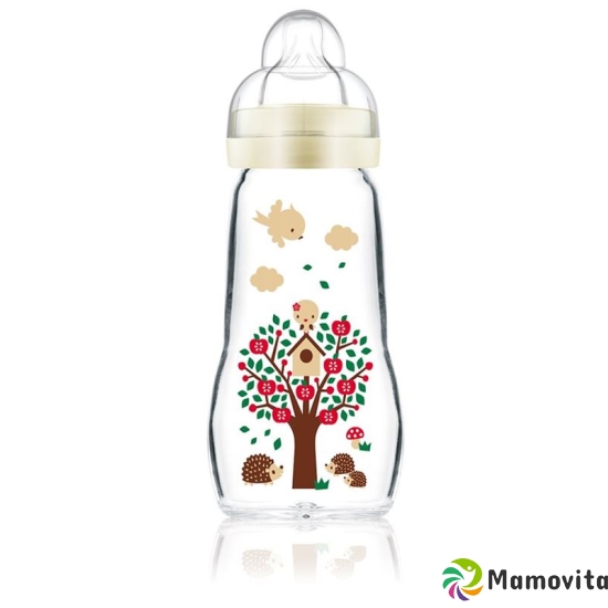 Mam Feel Good Glass Bottle 260ml 2+m Unisex buy online