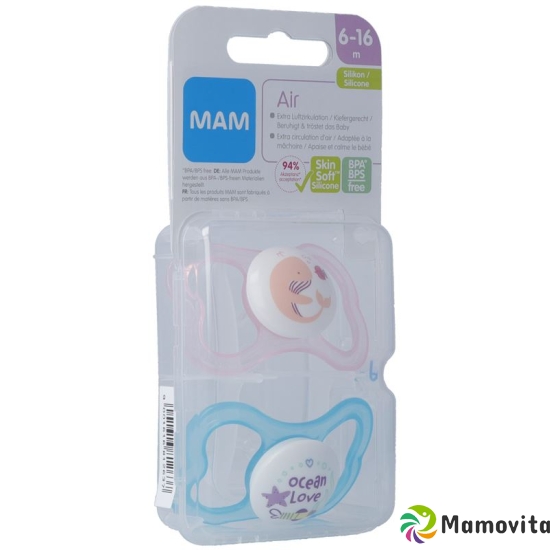 Mam Air Nuggi Sili 6-16m Girl 2 Stück buy online