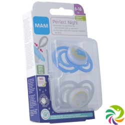 Mam Perfect Night Nuggi Sili 6-16m Boy 2 Stück