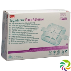 3M Tegaderm Foam Schaumkompr 5x5cm Adhesive 10 Stück