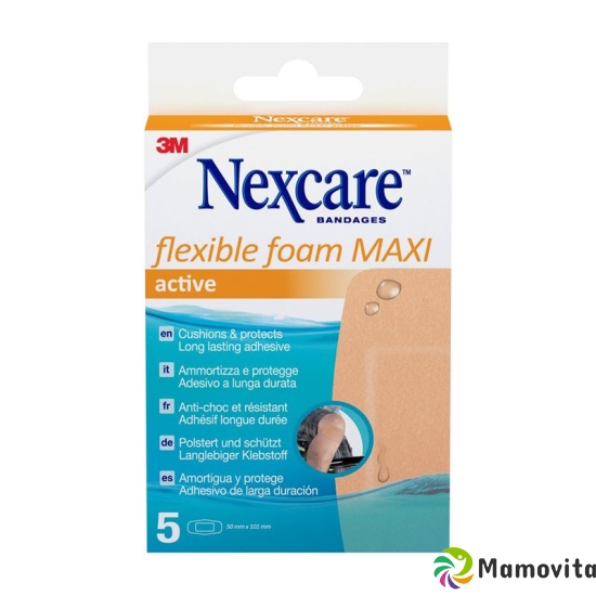 3M Nexcare Flexible Foam Maxi Activ 50x101mm 5 Stück buy online