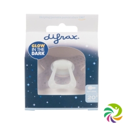 Difrax Nuggi Natural 20+m Night silicone