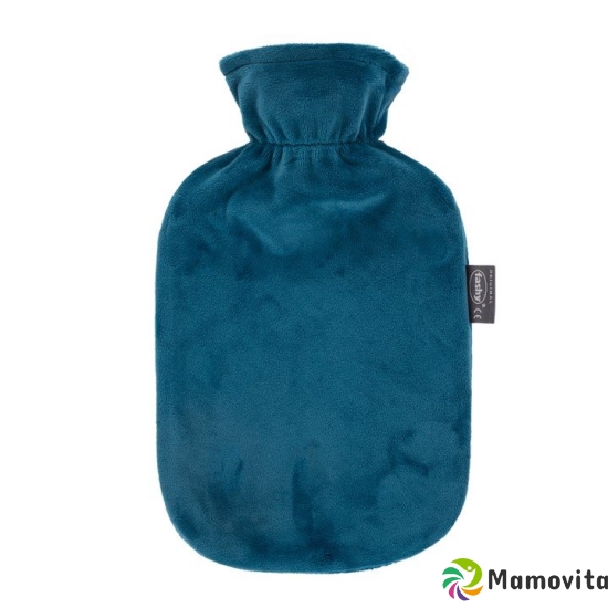 Fashy hot water bottle 2L fleece cover Petrol Therm buy online