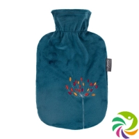 Fashy hot water bottle 2L fleece cover Pet flower Th