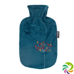 Fashy hot water bottle 2L fleece cover Pet flower Th