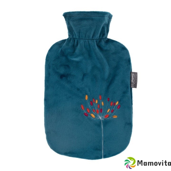 Fashy hot water bottle 2L fleece cover Pet flower Th buy online