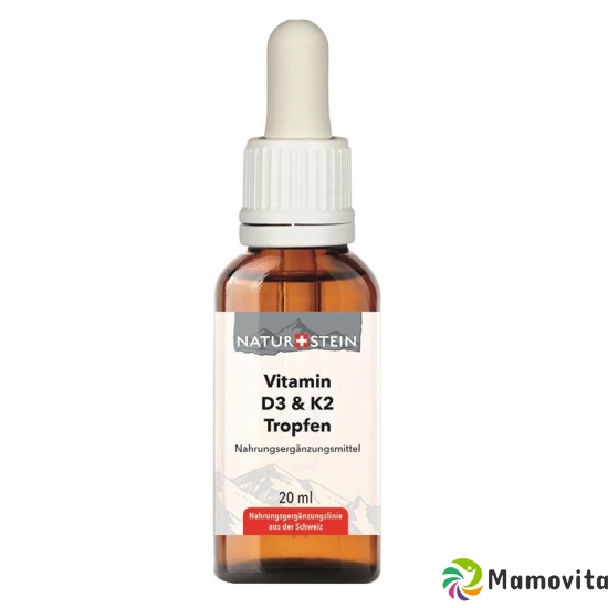 Naturstein Vitamin D3 K2 Öl Tropfen Glasflasche 20ml buy online