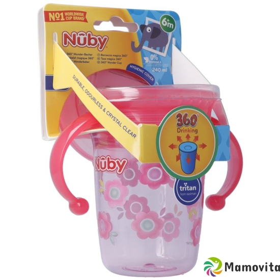 Nuby Trinkta 360? Wonder Cup Tritan 240ml Pink buy online