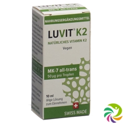 Luvit K2 Natürliches Vitamin Tropfflasche 10ml