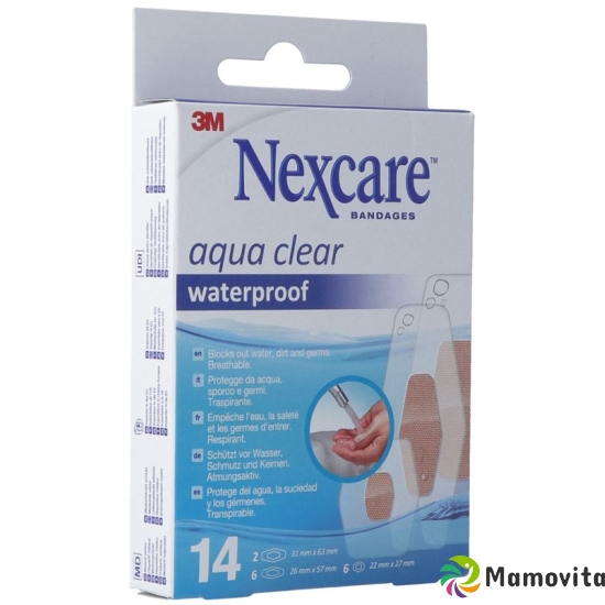 3M Nexcare Aqua Clear Waterproof 3 Groes Ass 14 Stück buy online