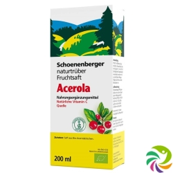 Schönenberger Acerola Nature Fruit Juice Organic 200ml