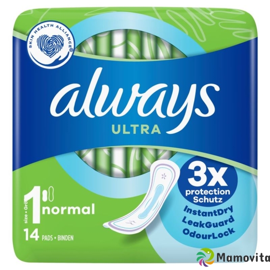 Always Ultra Binde Normal 14 pieces buy online