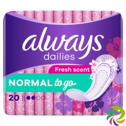 Always Panty liner Singles To Go Odourless 20 pieces