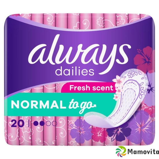 Always Panty liner Singles To Go Odourless 20 pieces buy online