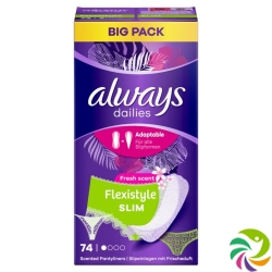 Always Panty liner Flexistyle Slim Fresh Bigpack 74 piece