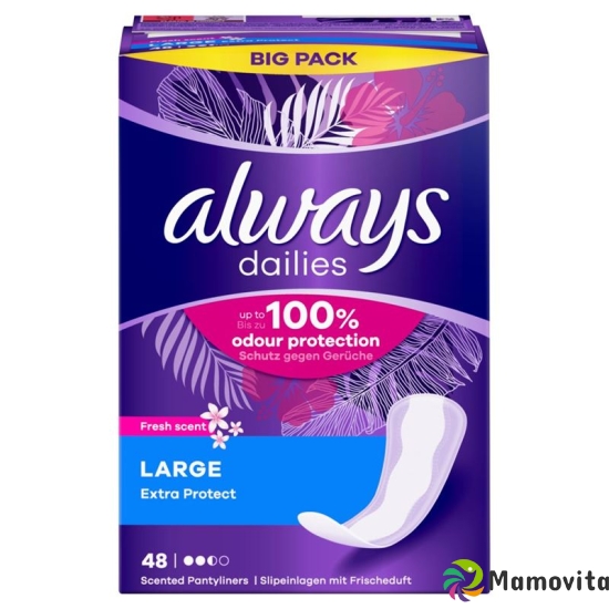 Always Panty liner Extra Protection Large Fresh Bigpack 48 pieces buy online