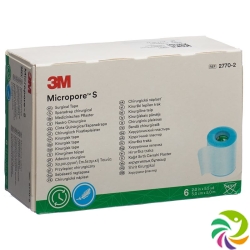 3M Micropore S Silikonrollenpf 5cmx5m (neu) 6 Stück