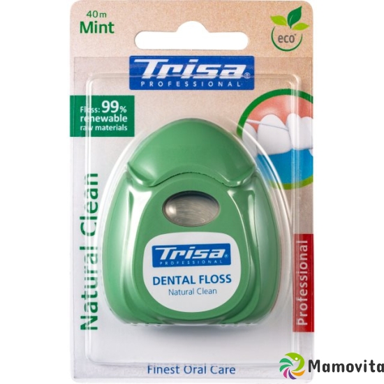 Trisa Natural Clean Dental Floss 40m Mint buy online