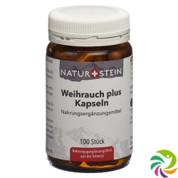 Naturstein Weihrauch Plus Kapseln Glas 100 Stück