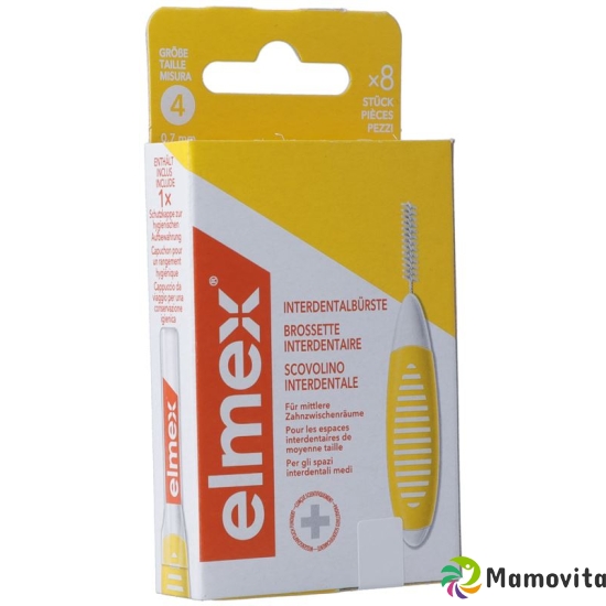 Elmex Interdental Brushes 0.7mm Yellow 6 pieces buy online