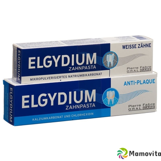 Elgydium Anti-plaq+weis Zaehne Zahnpasta Duo 2 Stück buy online