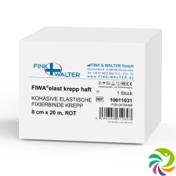 Fiwa Elastisch Fixierbinden Krepp Haft 8cmx20m Rot