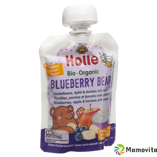 Holle Blueberry Bear Pouchy Heide Apf Ban Jog 85g buy online