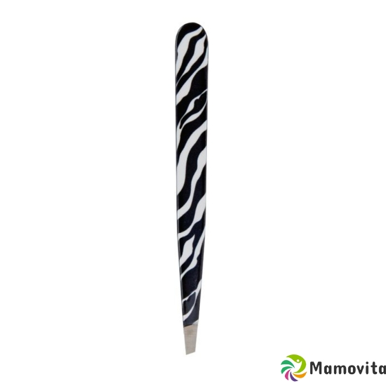 Hausmann tweezers diagonal zebra buy online